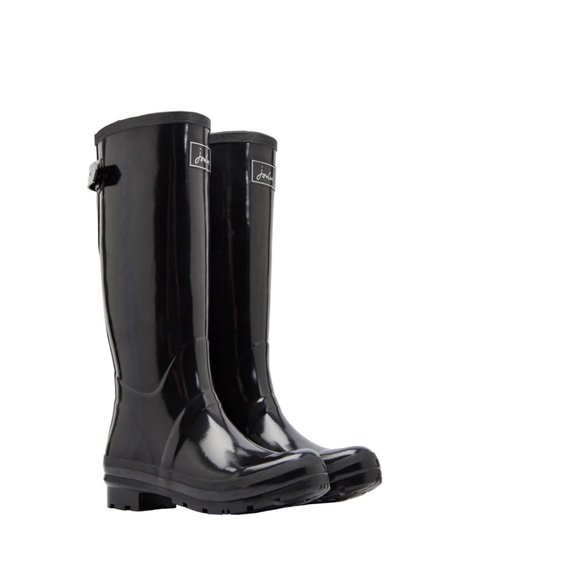 Joules Glossy Field Wellies - Black - size 6 - Picture 1 of 4